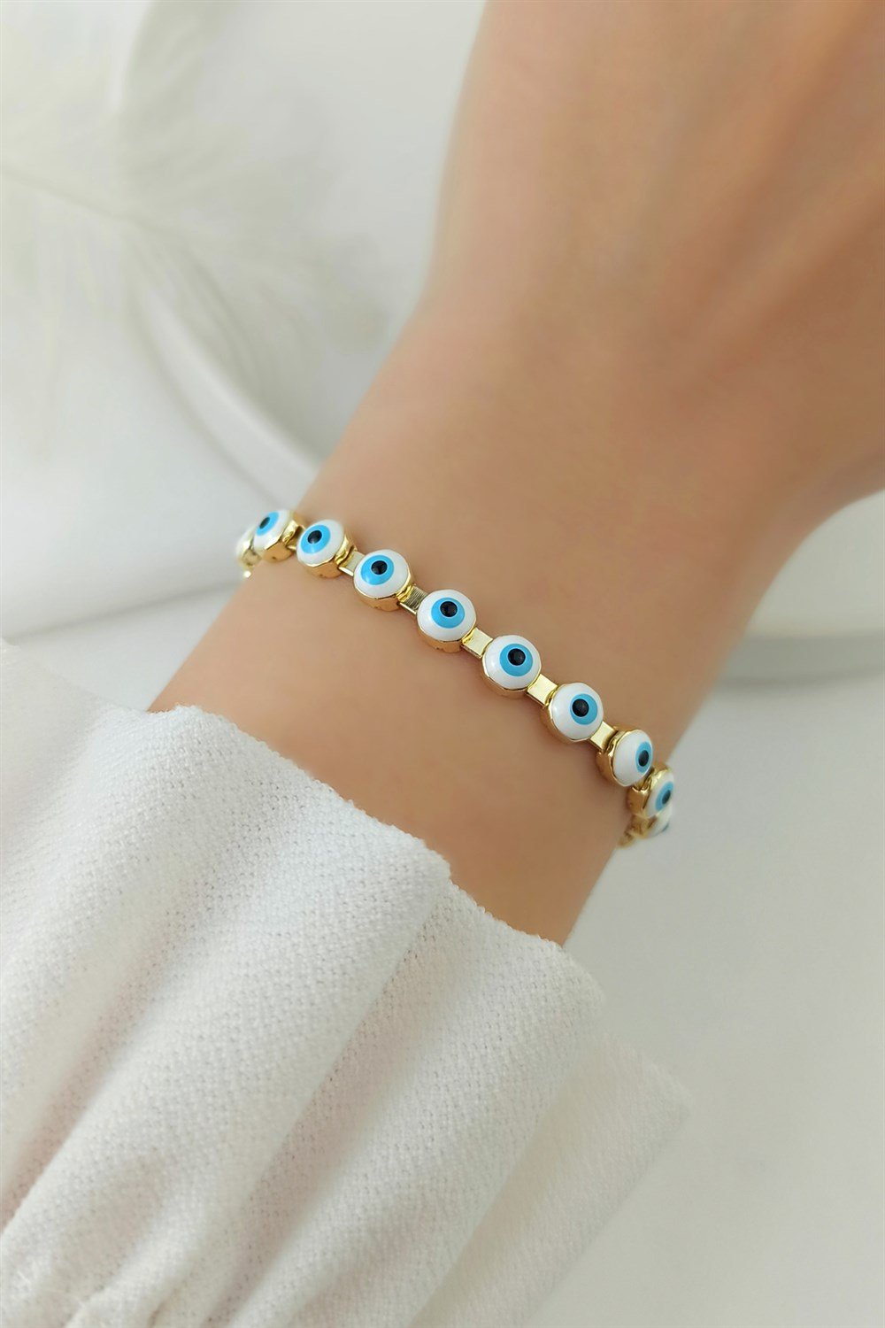 Sıralı Nazar Boncuk Bileklik TrBilek7888