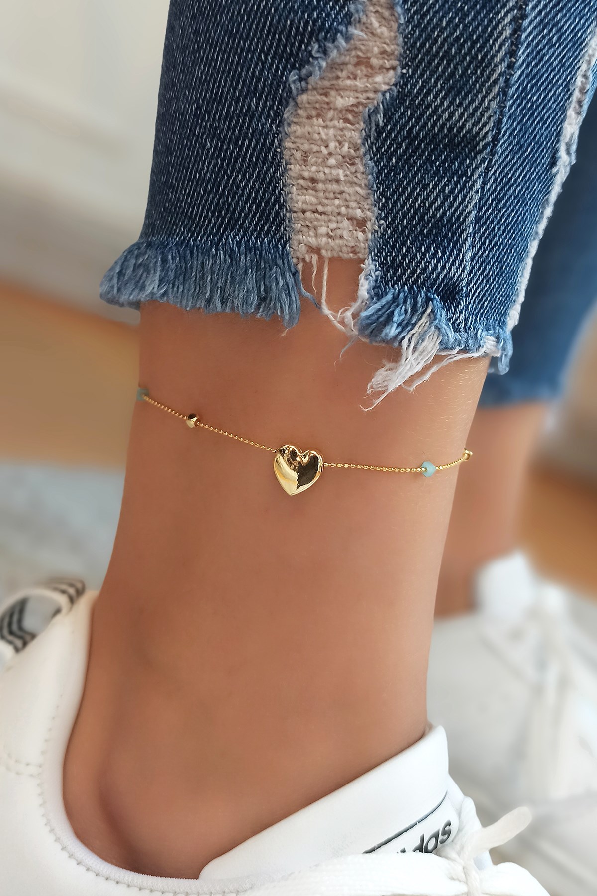 Taşlı Kalp Halhal TrHalhal4089 B31503