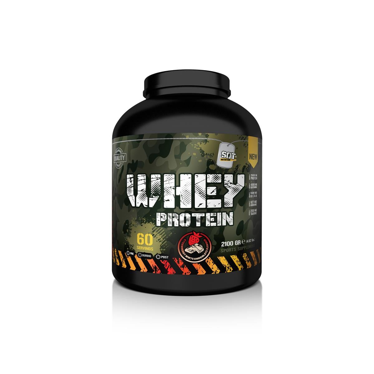 SAT Nutrition Whey Protein 2100 Gr. Çilek-Beyaz Çikolata Aromalı