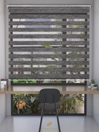 Siyah Renk Yüksek Kalite Bambu Zebra, Mekanize Perde