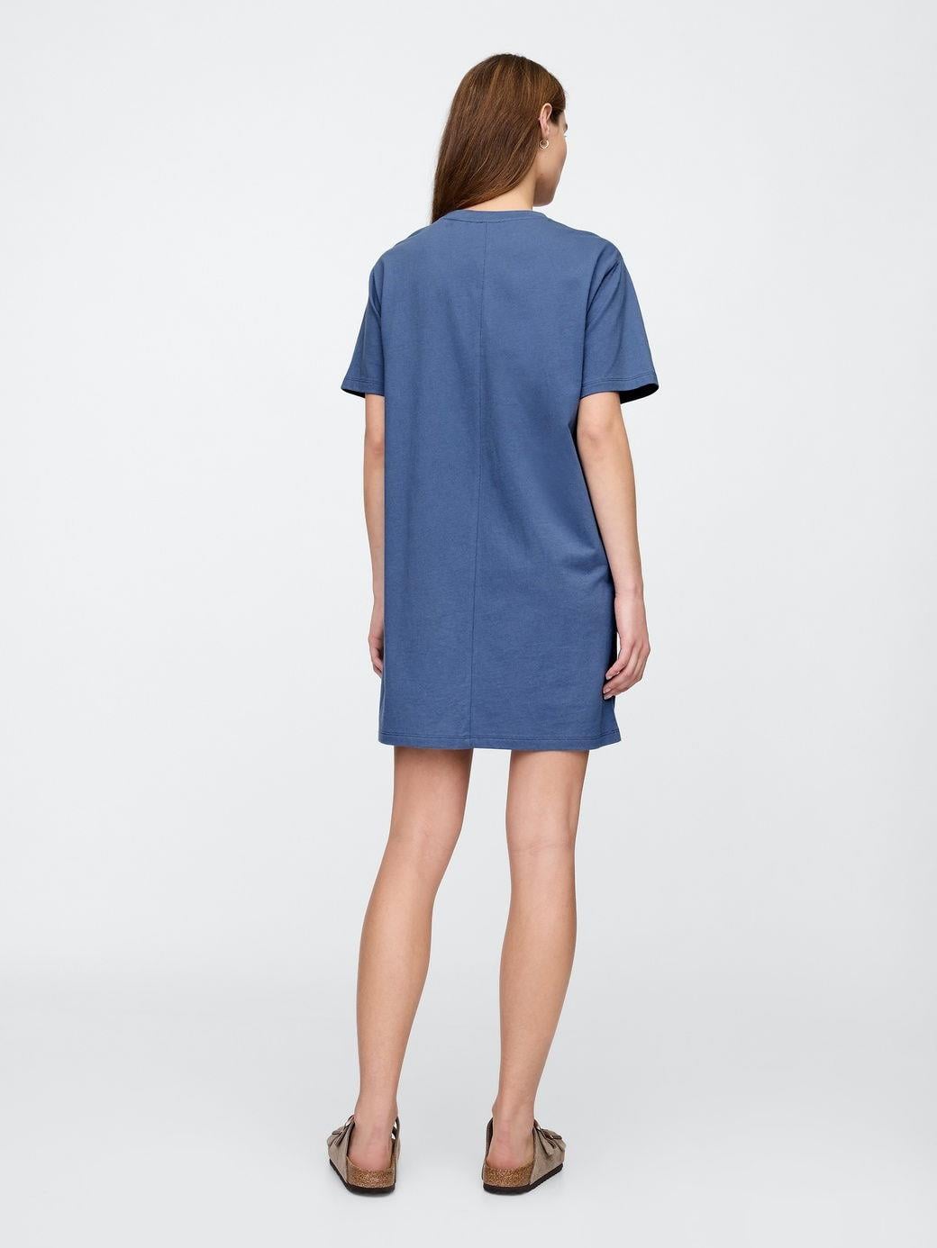 GAP V-FRCH Logo TEE Dress Kadın Elbise