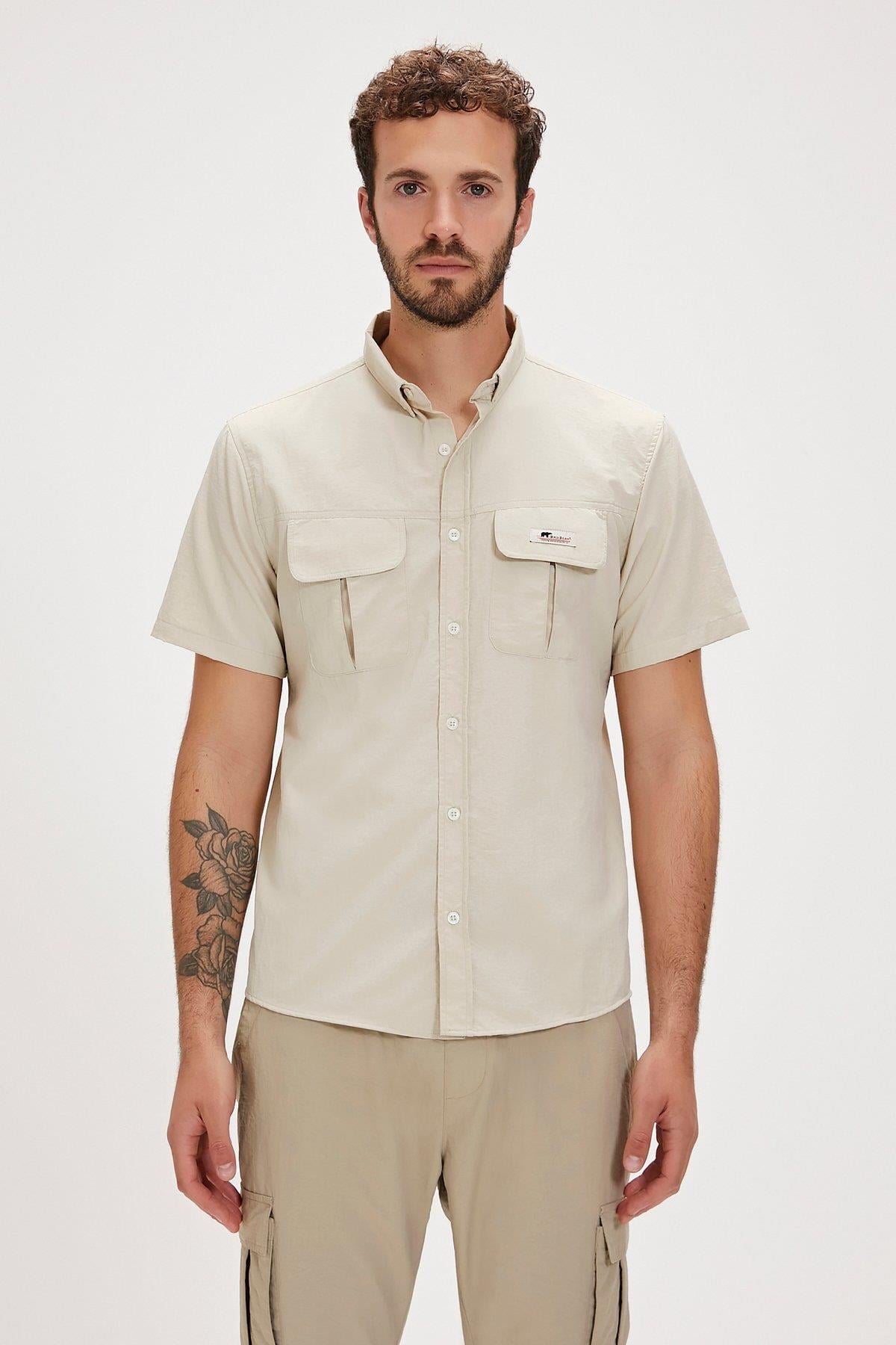 BAD BEAR Fernardo Kısa Kollu Erkek Gömlek