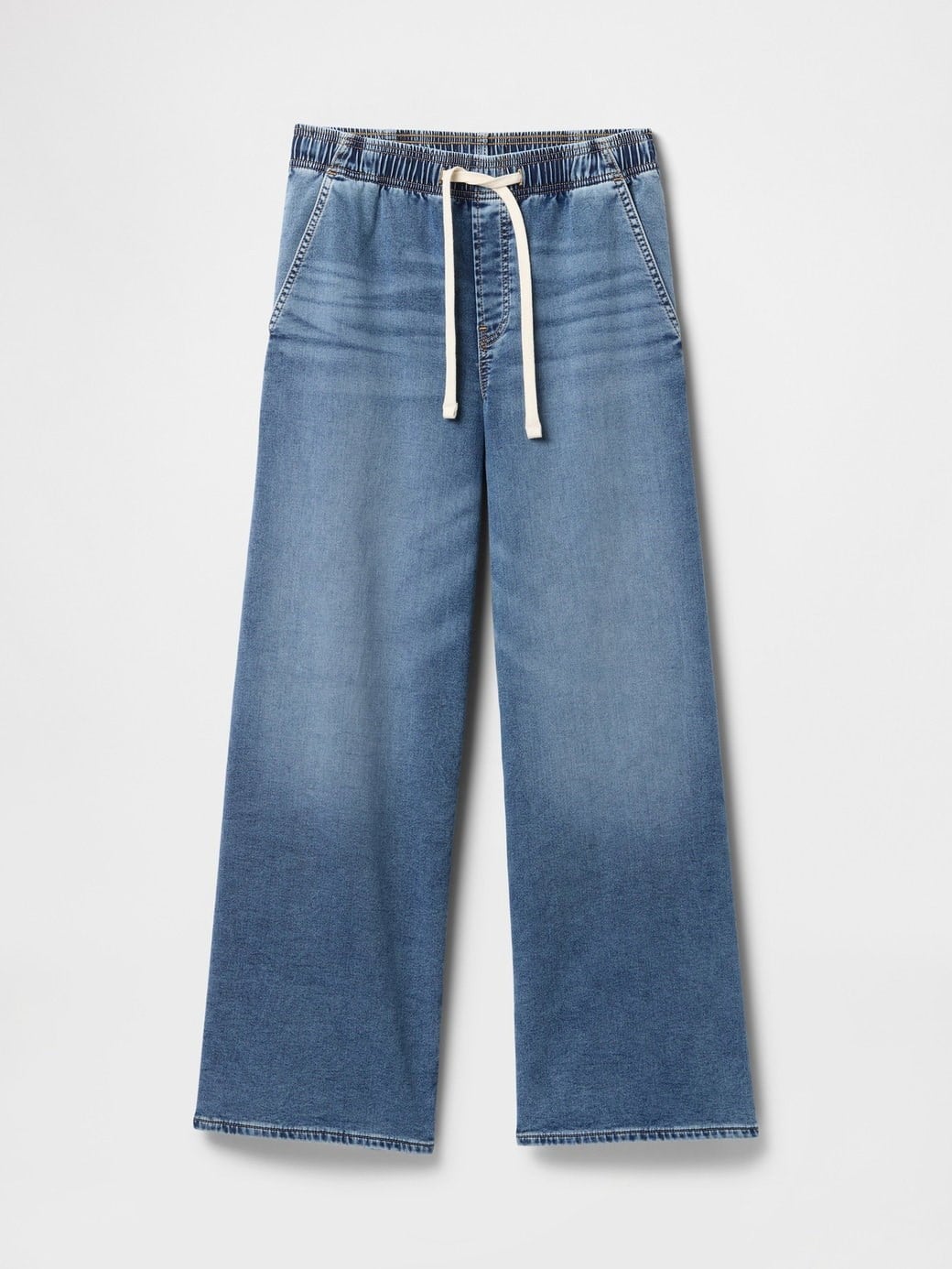 GAP V-Knit Like Pull Baggy Med Ocean Kadın Jeans