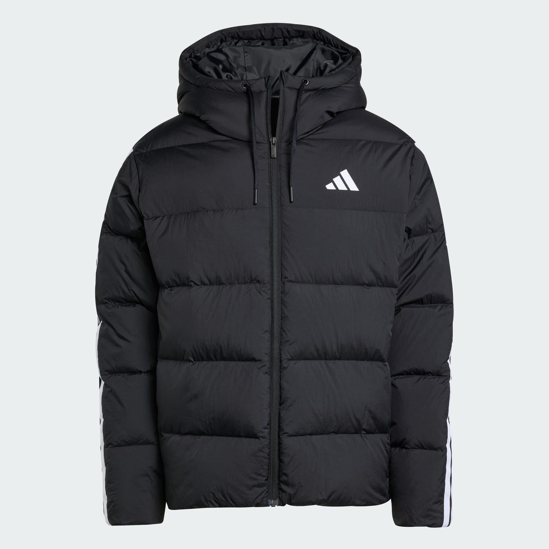 adidas Essentials Climawarm 3-Stripes Puffer Down Erkek Kapüşonlu Mont