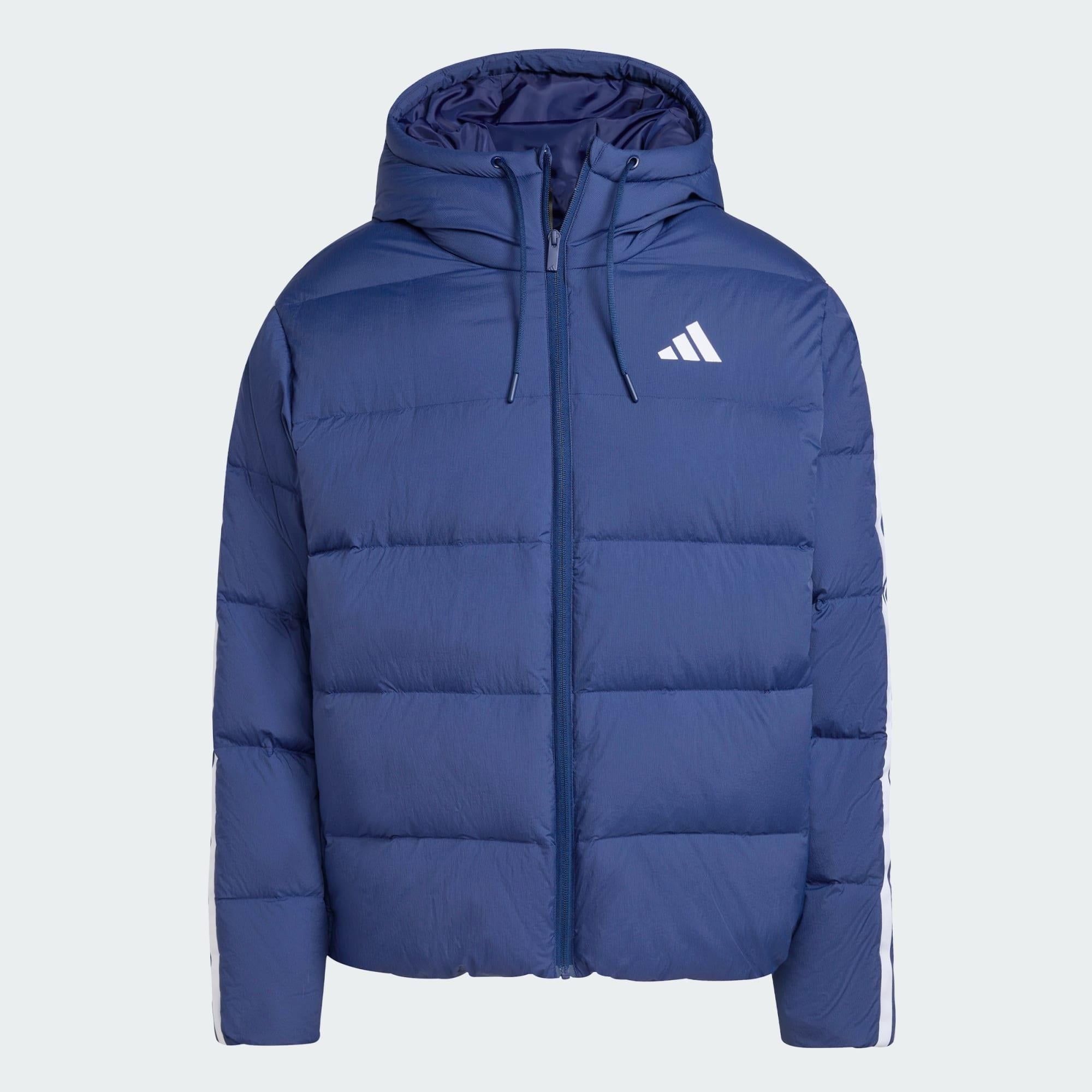 adidas Essentials Climawarm 3-Stripes Puffer Down Erkek Kapüşonlu Mont
