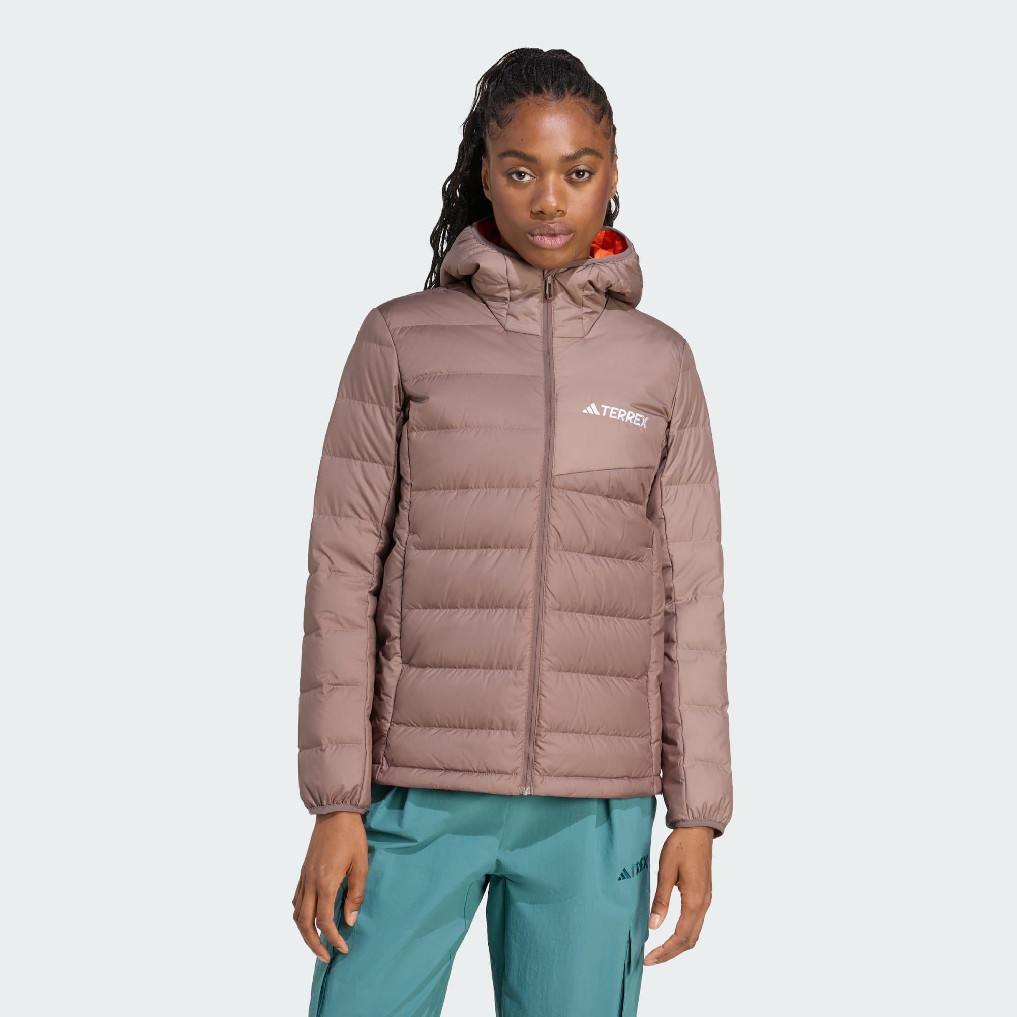 adidas Terrex Multi Hafif Kuş Tüyü Dolgulu CLIMAWARM Kadın Kapüşonlu Mont