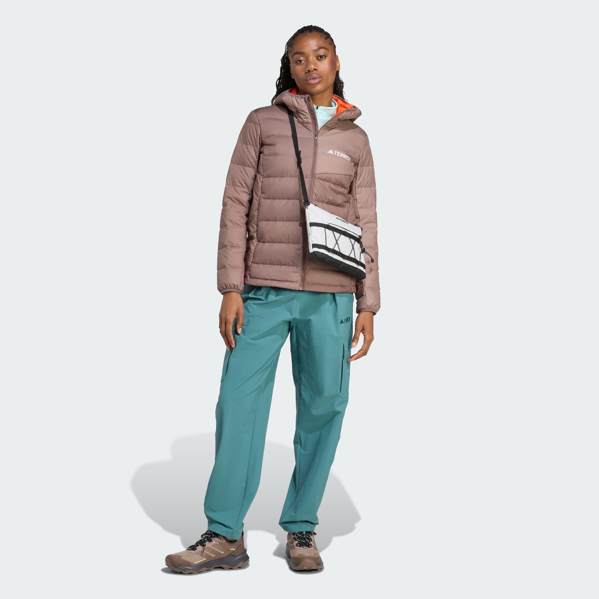 adidas Terrex Multi Hafif Kuş Tüyü Dolgulu CLIMAWARM Kadın Kapüşonlu Mont
