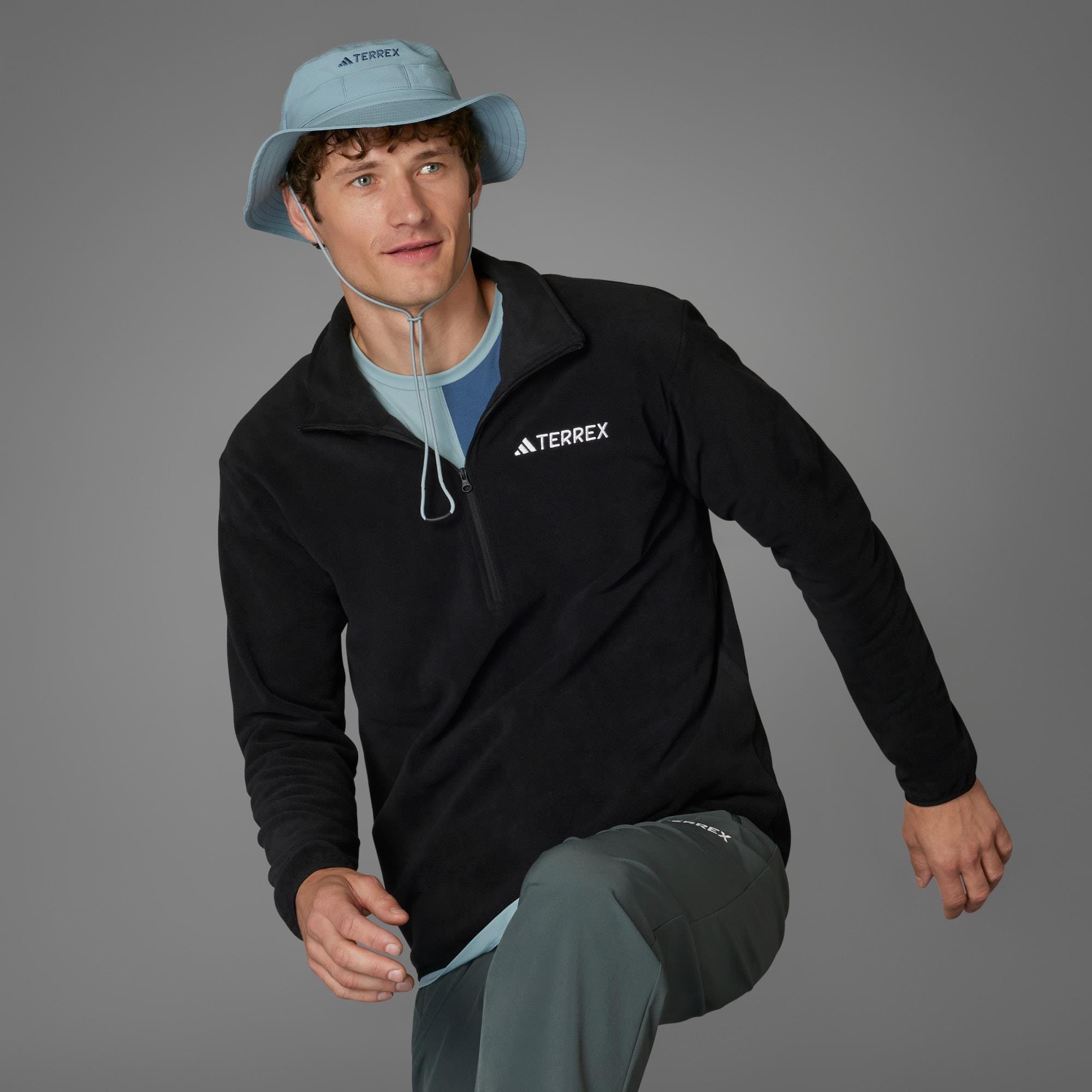 adidas Multi Essentials Fleece Erkek Yarım Fermuarlı Üst