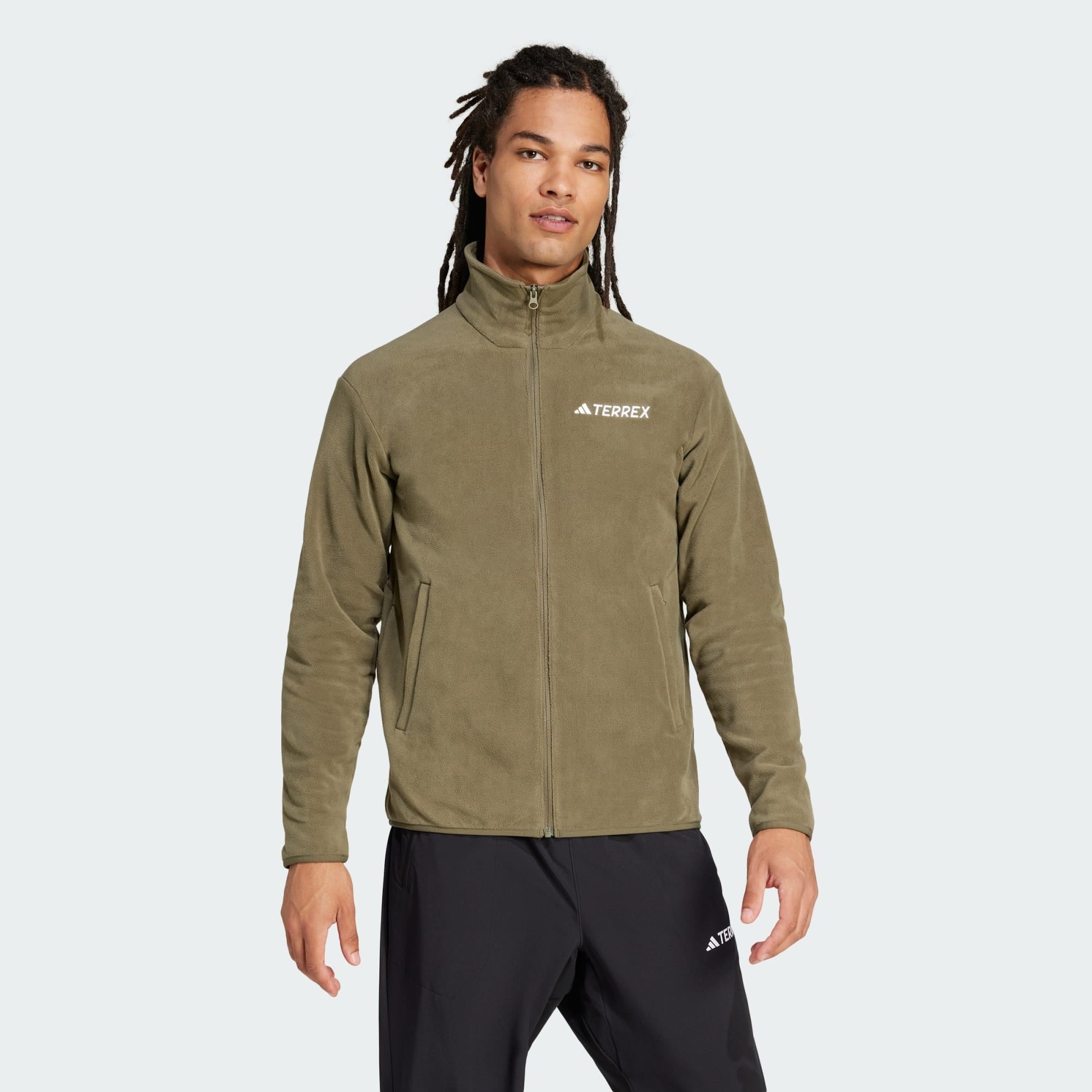 adidas Multi Essentials Fleece Erkek Tam Fermuarlı Üst