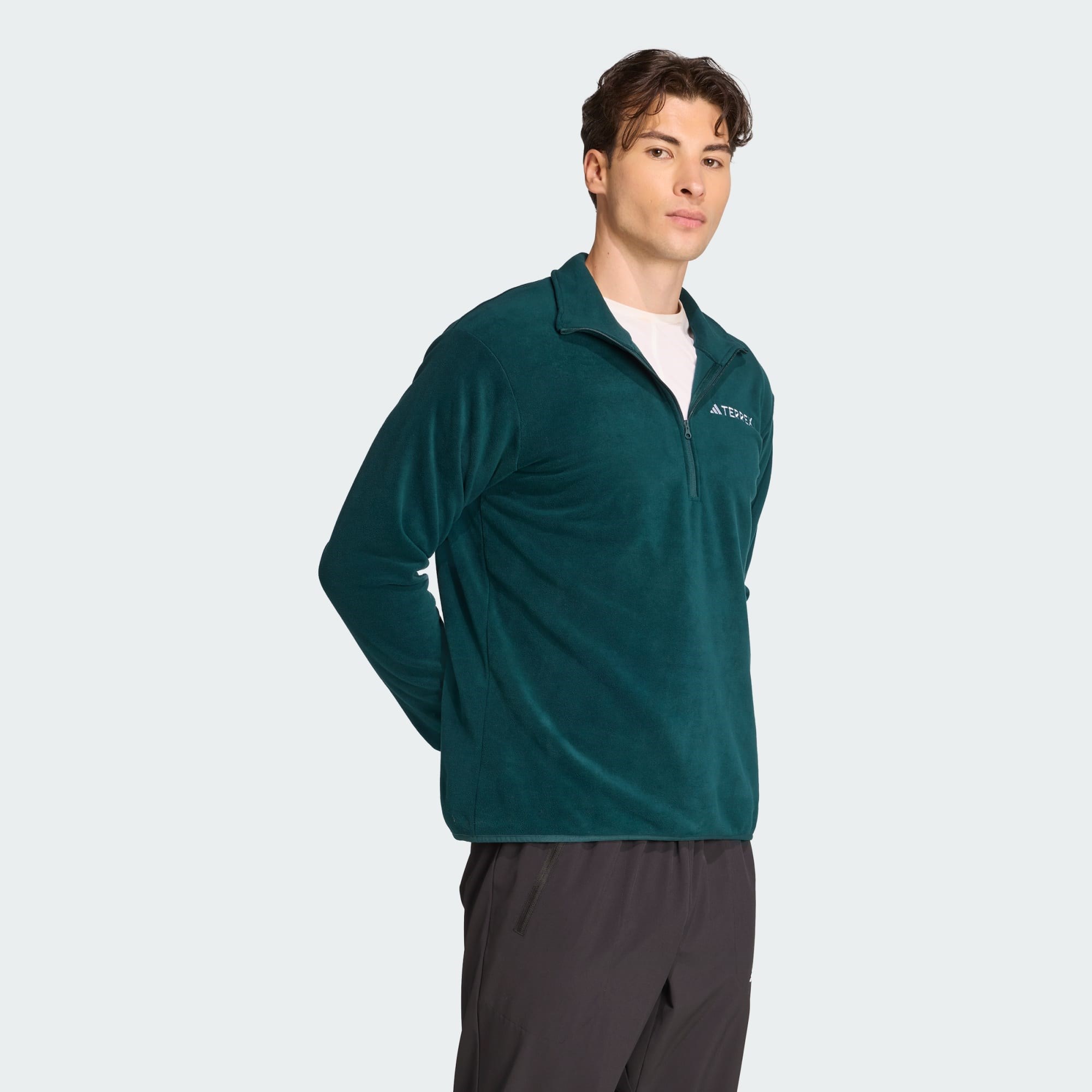 adidas Multi Essentials Fleece Erkek Yarım Fermuarlı Üst