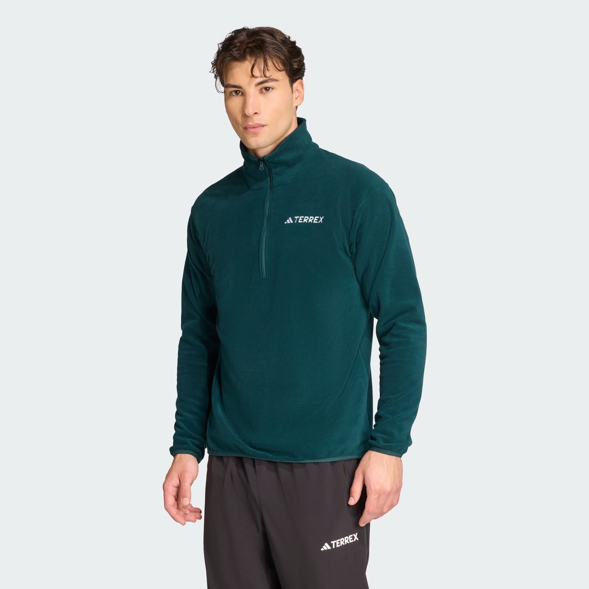 adidas Multi Essentials Fleece Erkek Yarım Fermuarlı Üst