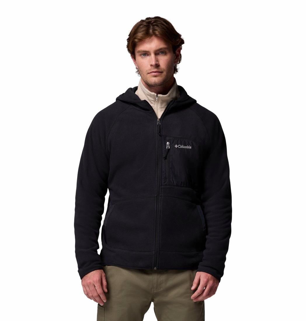 Fast Trek Overlay Kapüşonlu Tam Fermuarlı Erkek Polar Üst