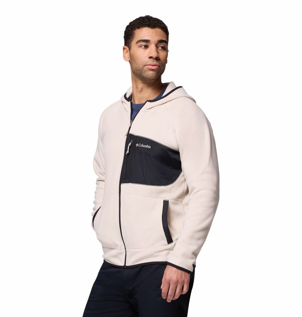 Fast Trek Overlay Kapüşonlu Tam Fermuarlı Erkek Polar Üst