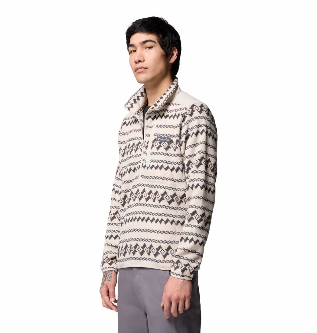 Sweater Weather Printed Yarım Fermuarlı II Erkek Polar Üst