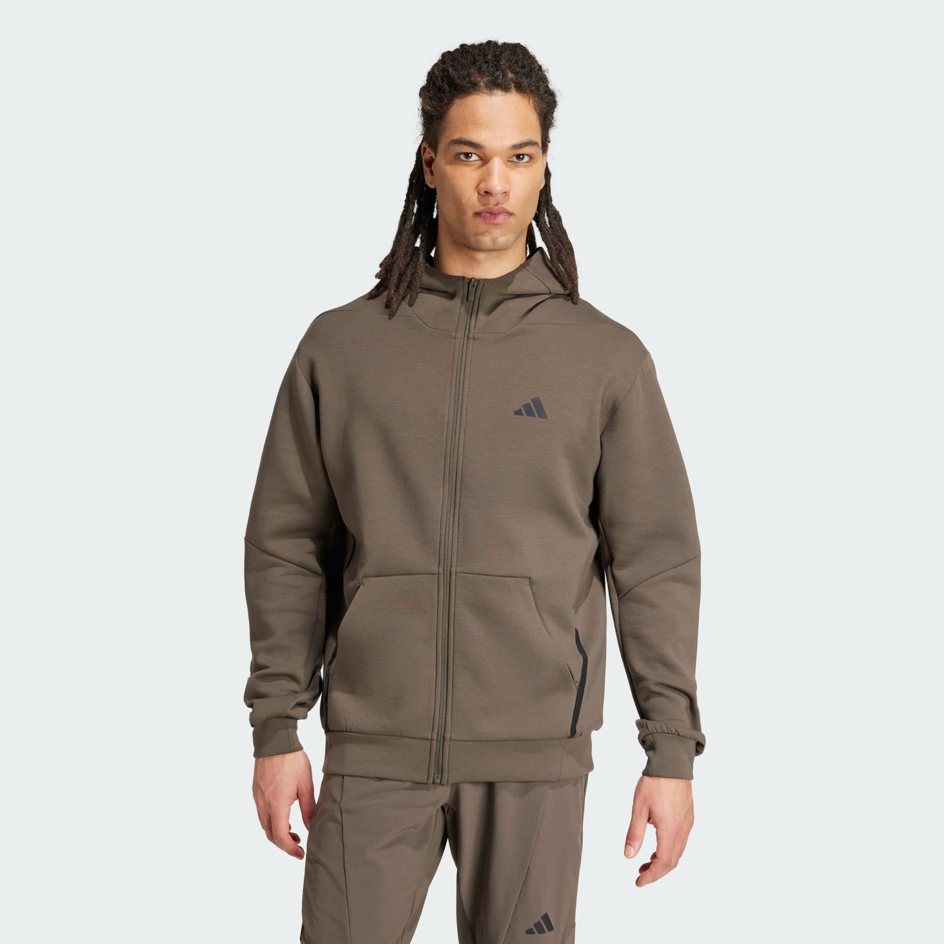 adidas Clothing - Designed for Training Track Jacket Erkek Sweatshirt