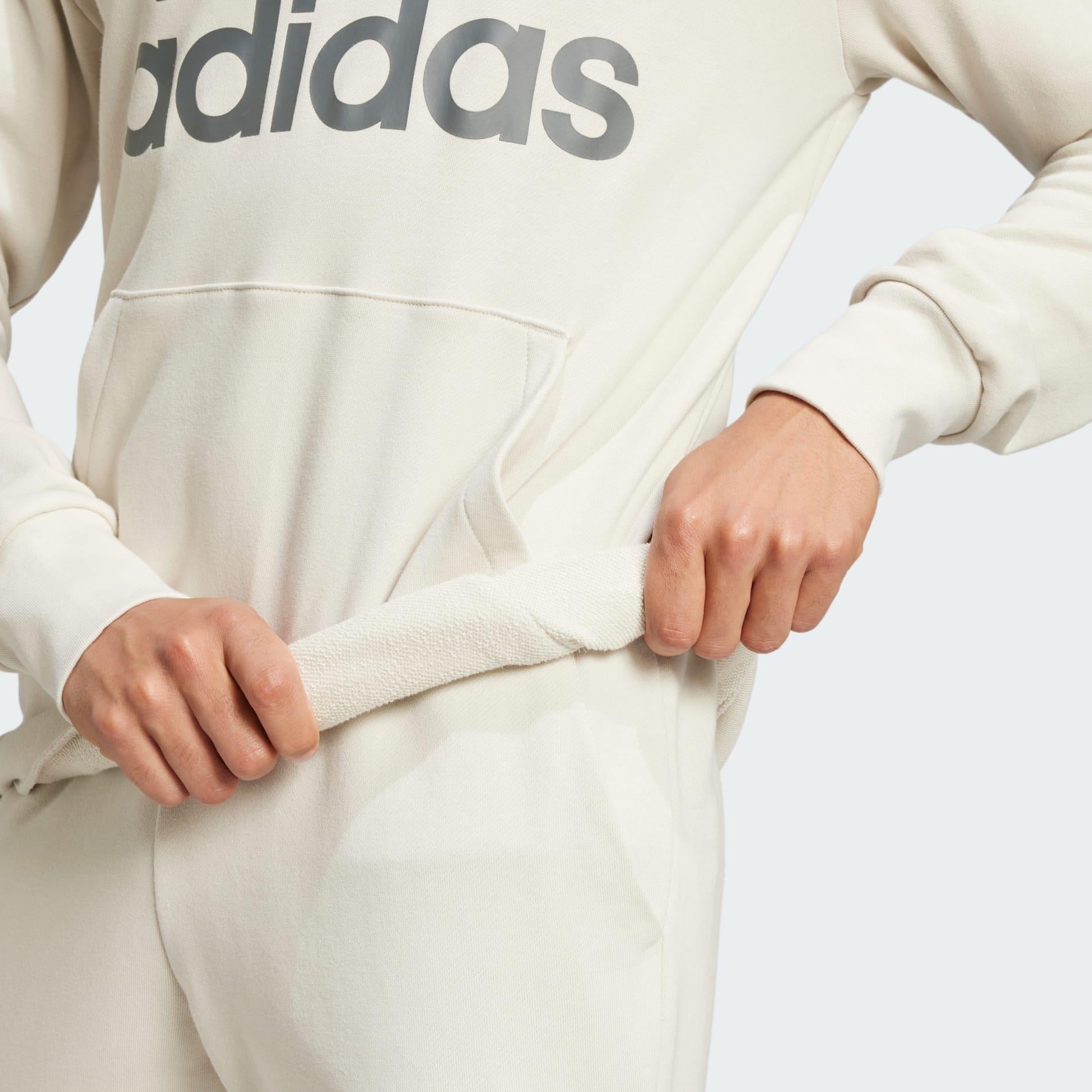 adidas Essentials French Terry Big Logo Erkek Kapüşonlu Üst
