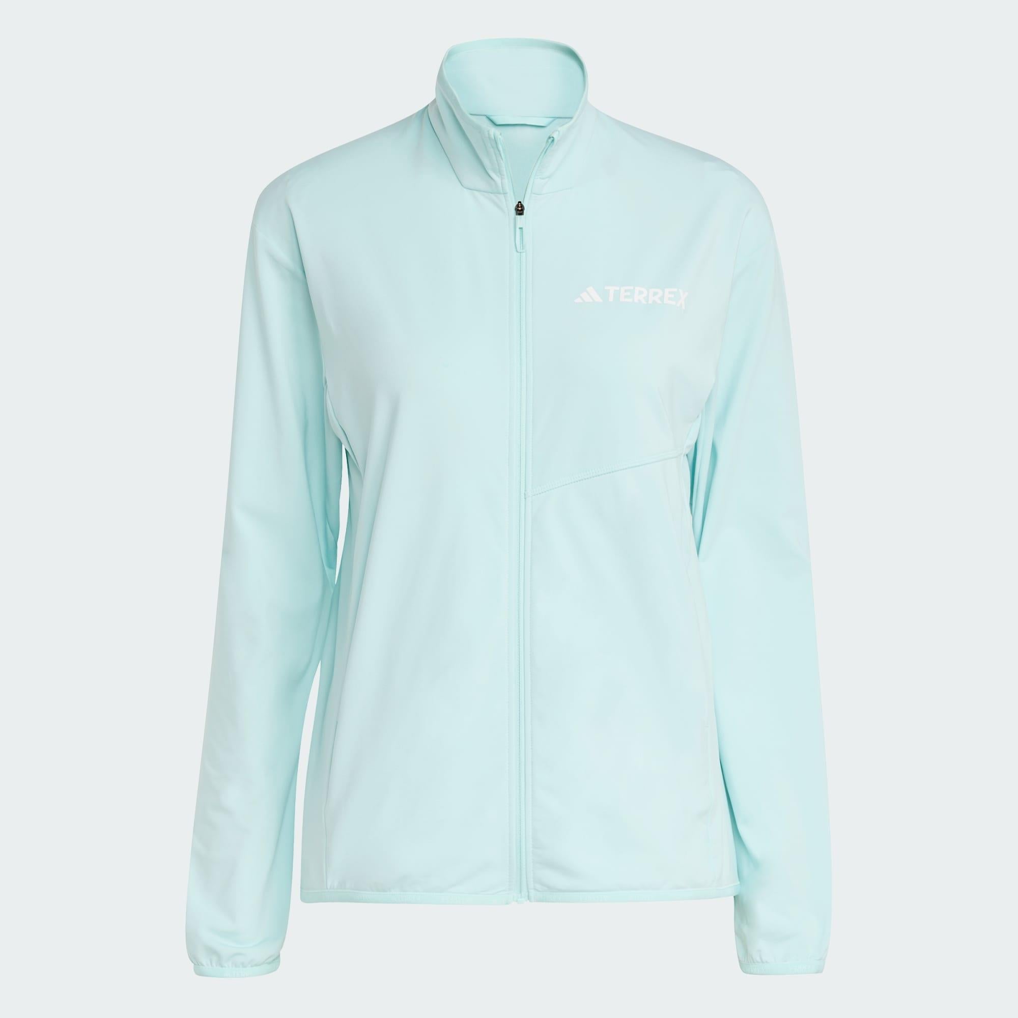 adidas Terrex Multi CLIMAWARM Tech Fleece Tam Boy Kadın Fermuarlı Üst