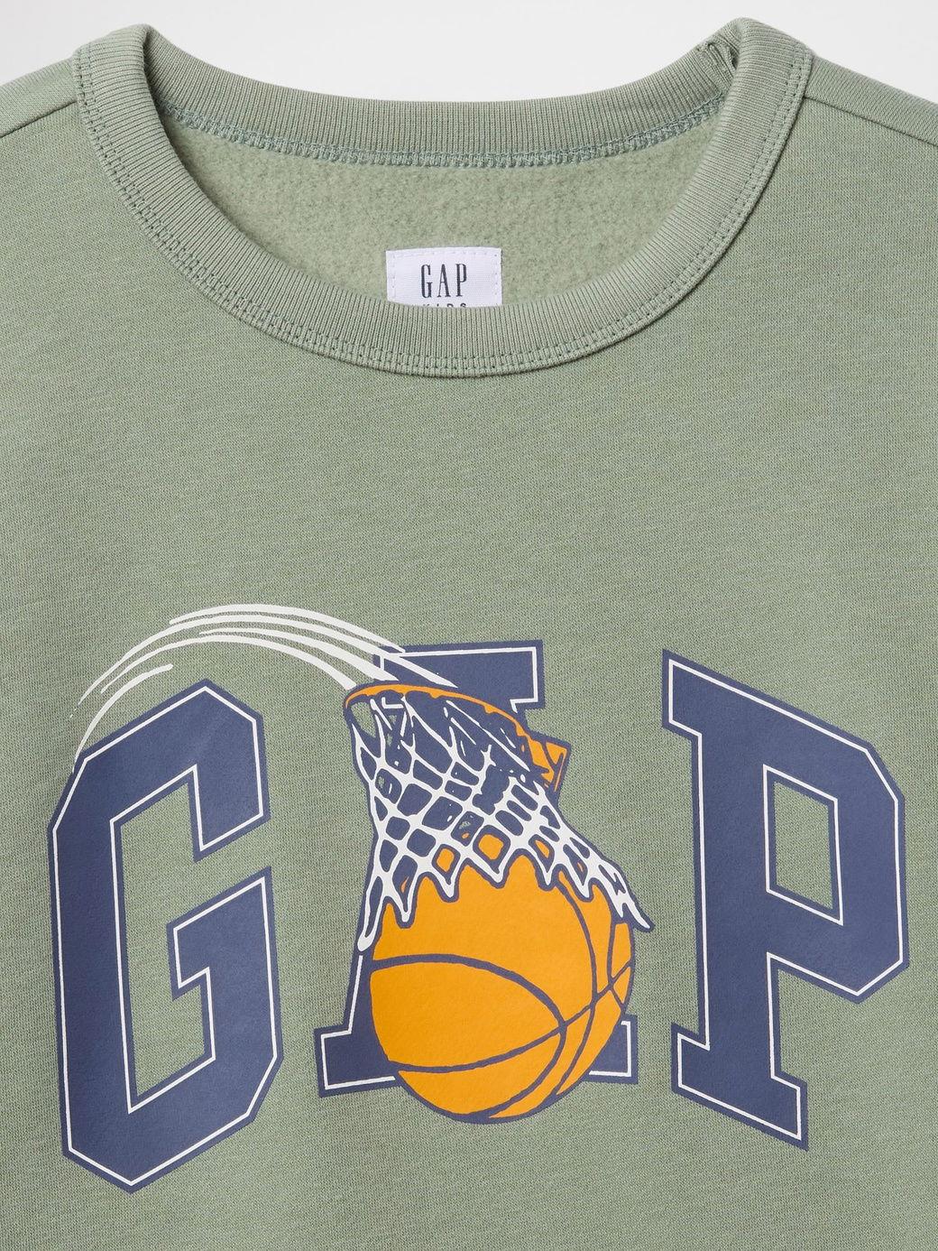 GAP V-SPR Logo Crew Çocuk Sweatshirt