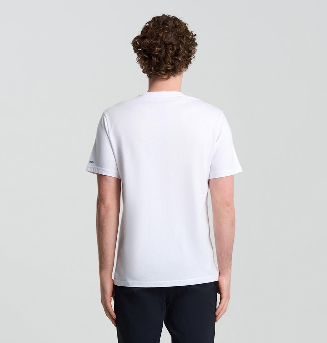 CSC Button Stamp Scripted Erkek Kısa Kollu Tişört