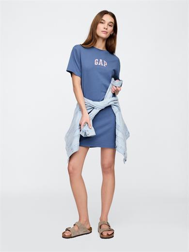 GAP V-FRCH Logo TEE Dress Kadın Elbise