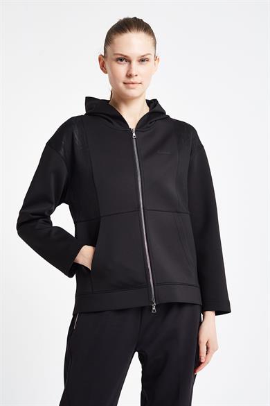 LESCON 24N-2126 Kadın Fermuarlı Kapüşonlu Üst