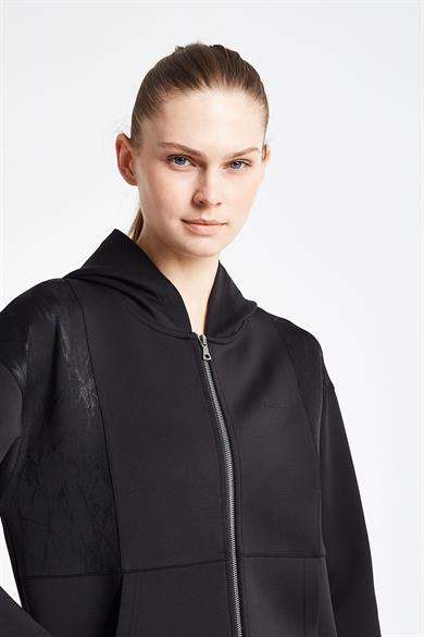 LESCON 24N-2126 Kadın Fermuarlı Kapüşonlu Üst