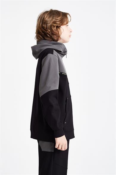 LESCON 24N-3101 Çocuk Fermuarlı Kapüşonlu Üst