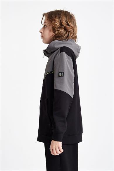 LESCON 24N-3101 Çocuk Fermuarlı Kapüşonlu Üst