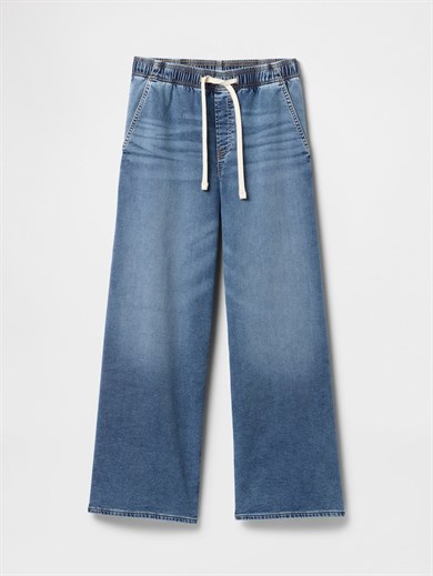 GAP V-Knit Like Pull Baggy Med Ocean Kadın Jeans