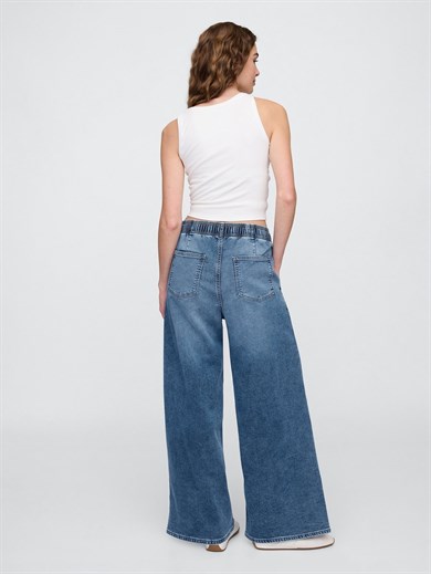 GAP V-Knit Like Pull Baggy Med Ocean Kadın Jeans