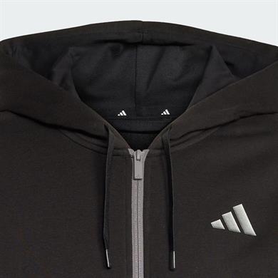 adidas Holiday 3-Stripes Tam Boy Fermuarlı Erkek Kapüşonlu Üst