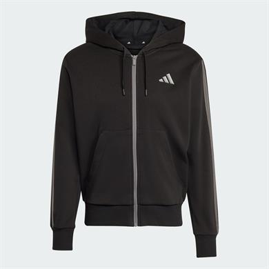 adidas Holiday 3-Stripes Tam Boy Fermuarlı Erkek Kapüşonlu Üst