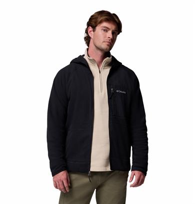 Fast Trek Overlay Kapüşonlu Tam Fermuarlı Erkek Polar Üst