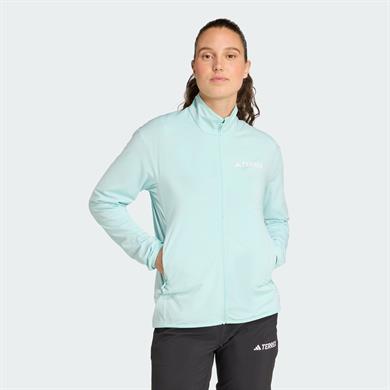 adidas Terrex Multi CLIMAWARM Tech Fleece Tam Boy Kadın Fermuarlı Üst