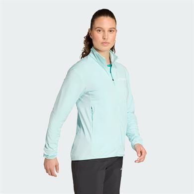 adidas Terrex Multi CLIMAWARM Tech Fleece Tam Boy Kadın Fermuarlı Üst