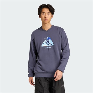 adidas Terrex Snow Graphic Crew Sweatshirt