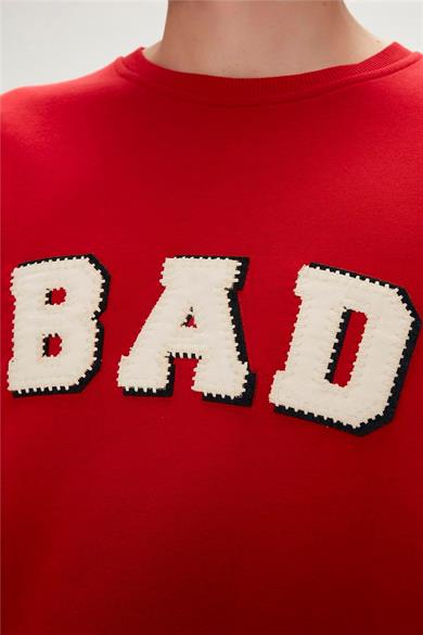 BAD BEAR Felt Crewneck Erkek Sweatshirt