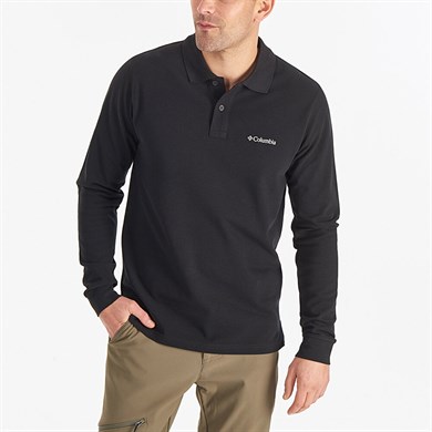 M Cascade Range Solid Uzun Kollu Erkek Polo Tişört
