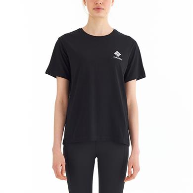 CSC Stacked Mini Gem Logo Kadın Kısa Kollu Tişört