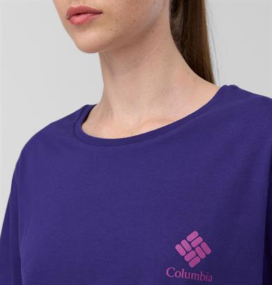 CSC Stacked Mini Gem Logo Kadın Kısa Kollu Tişört