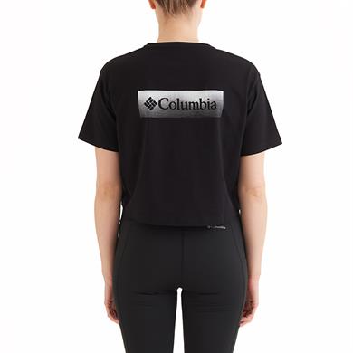 CSC Framed Halftone Logo Kadın Kısa Kollu Tişört