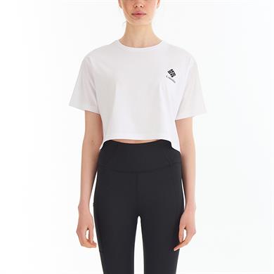 CSC Framed Halftone Logo Kadın Kısa Kollu Tişört