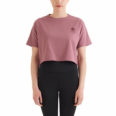 CSC Framed Halftone Logo Kadın Kısa Kollu Tişört