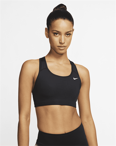 Nike Swoosh Orta Destekli Dolgusuz Kadın Spor Sütyeni