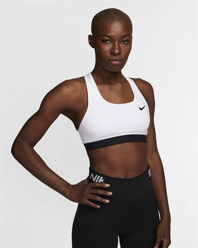 Nike Swoosh Orta-Destekli Dolgusuz Kadın Spor Sütyeni