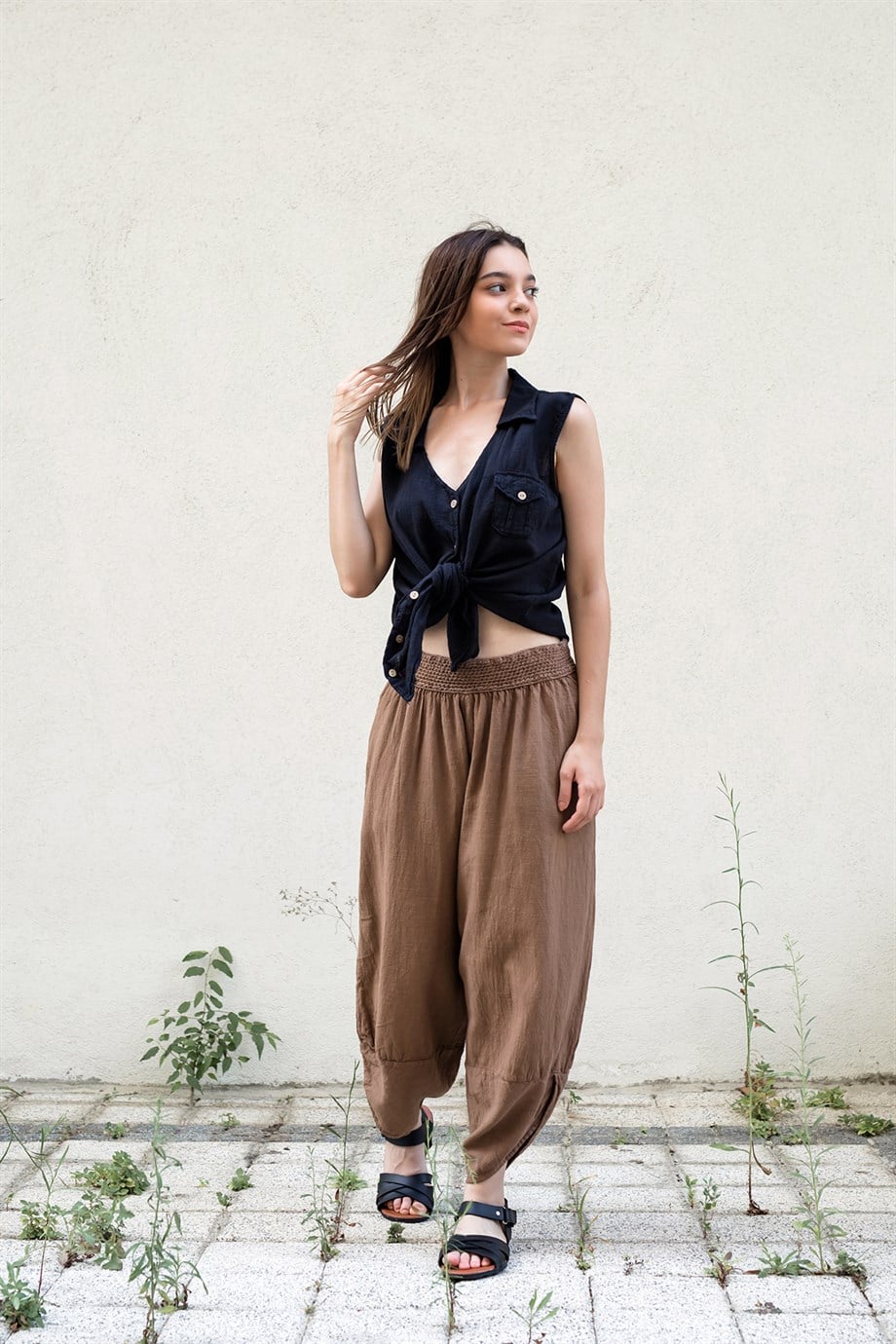 Kahverengi Baggy Pantolon