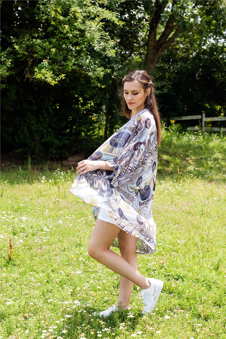 Karışık Renkli Kimono