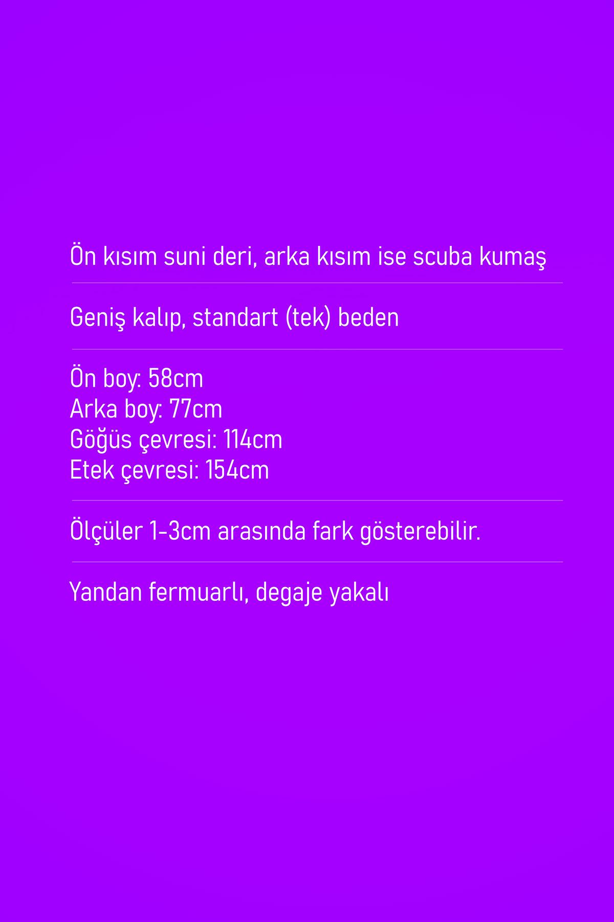 Suni Deri Füme Süveter