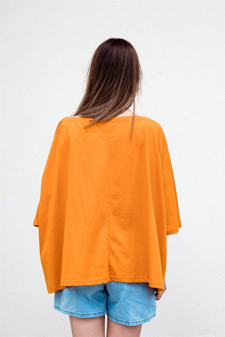 Turuncu Oversize Crop