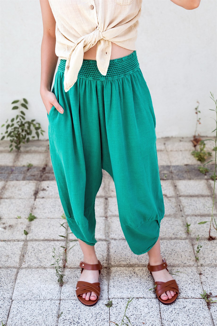 Yeşil Baggy Pantolon